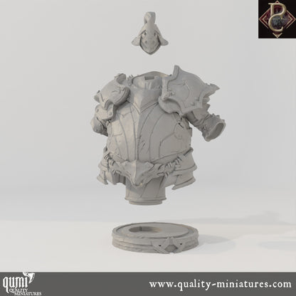 Fathon Bust - 75mm 110mm Tabletop RPG Mini - Qumi - Parasite Collectibles