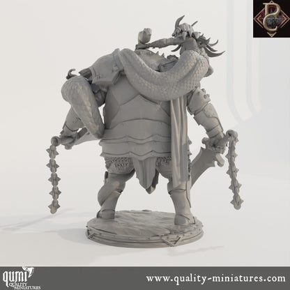 Fathon and the Scylas - 75mm Tabletop RPG Mini - up to XL Size - Qumi - Parasite Collectibles