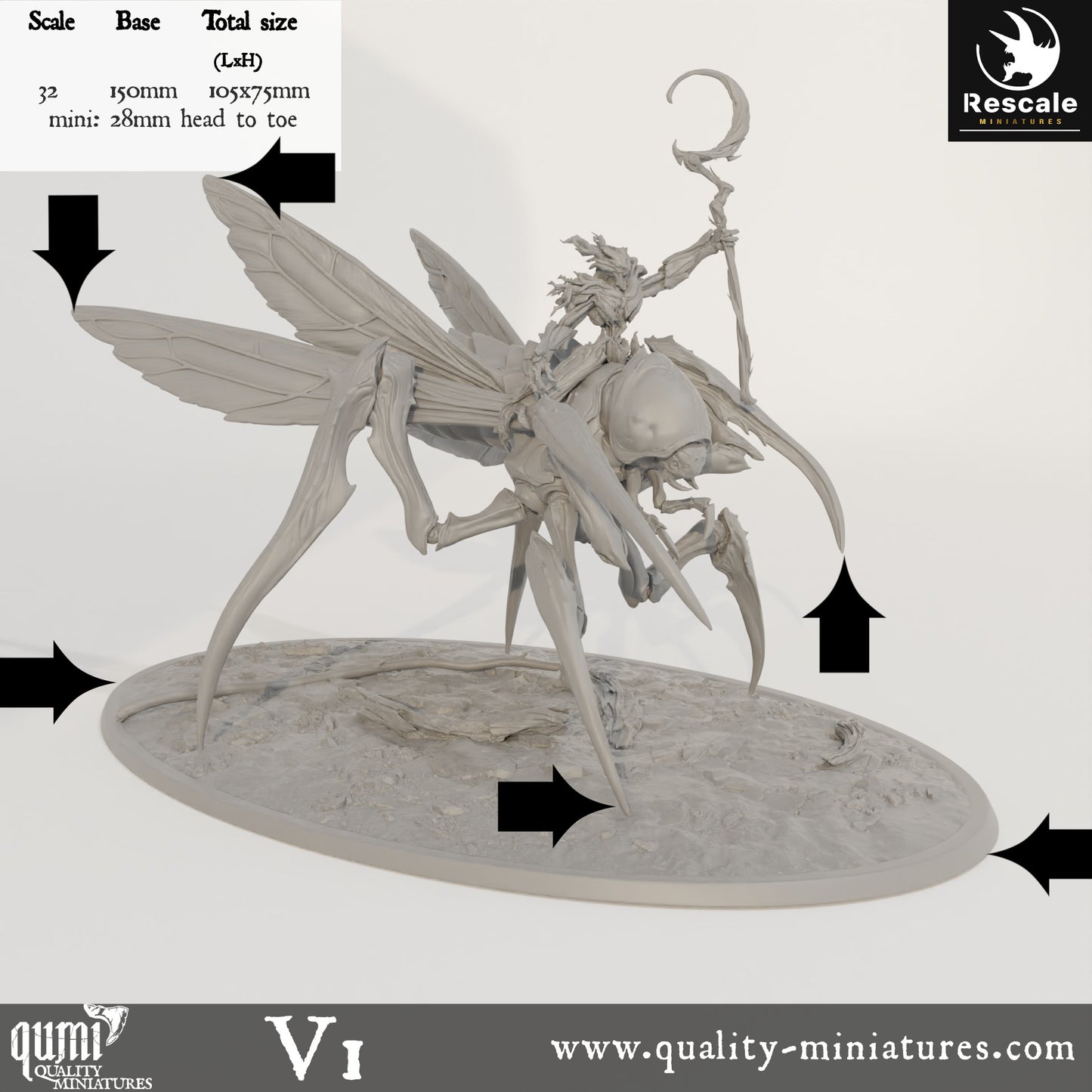 Fyrionis - 32mm Tabletop RPG Mini - Qumi - Rescale Miniatures Quality Miniatures - Qumi