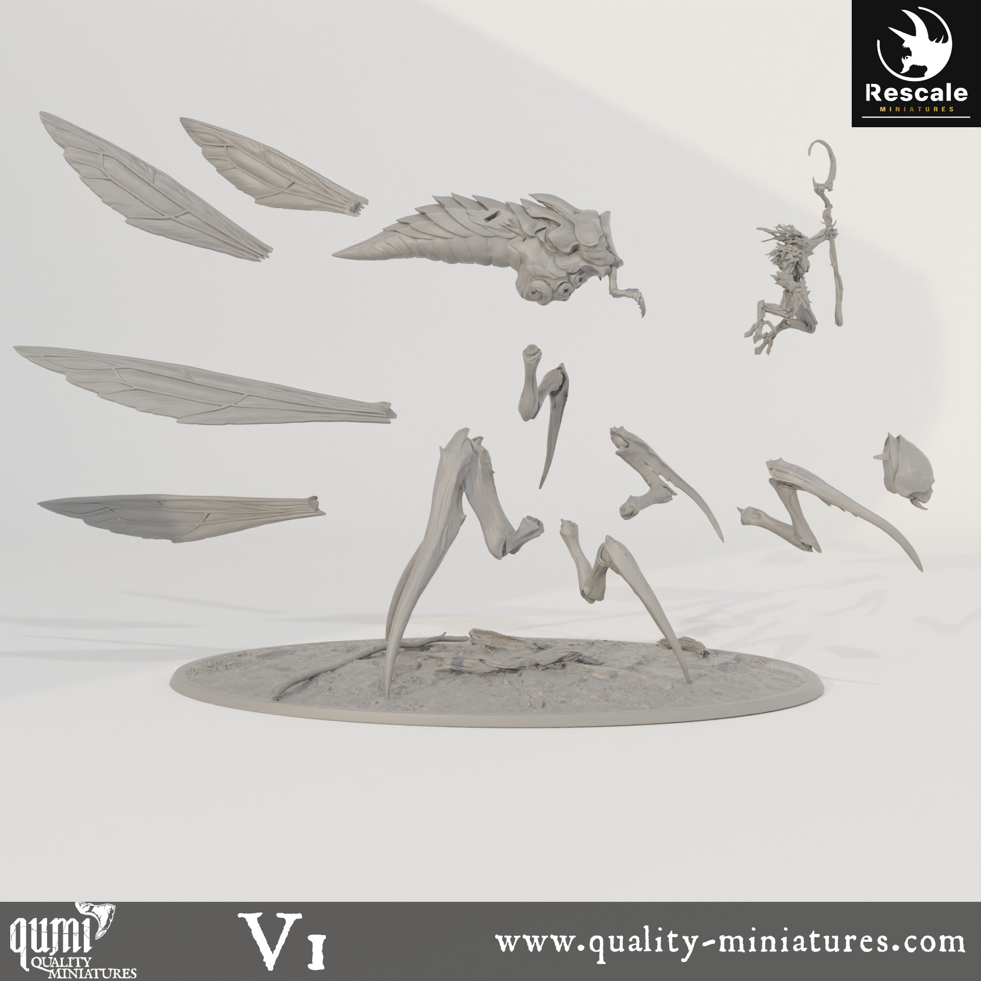 Fyrionis - 32mm Tabletop RPG Mini - Qumi - Rescale Miniatures Quality Miniatures - Qumi