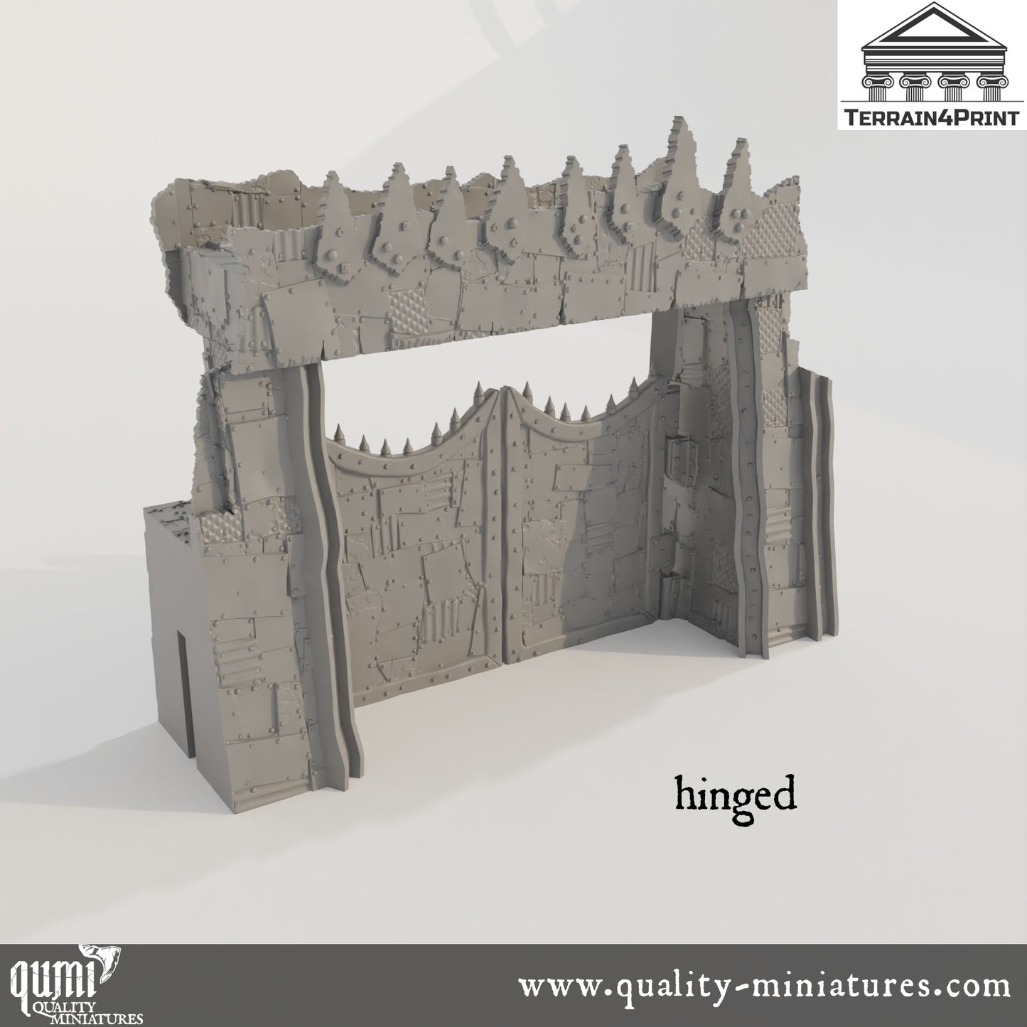 Gates - Rivet City - Resin Print - Tabletop RPG Terrain - Terrain4Print - Qumi Quality Miniatures - Qumi