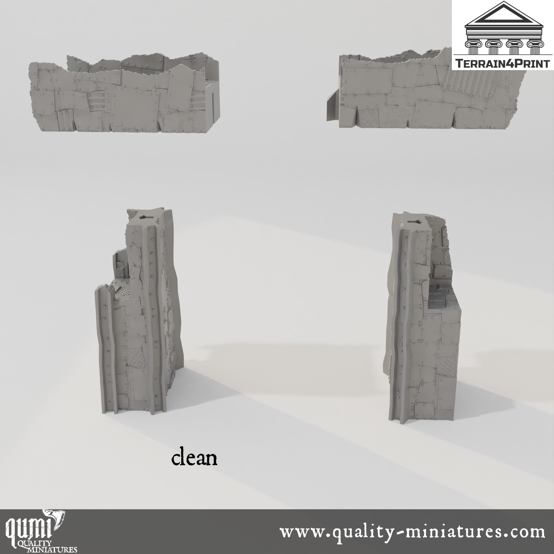 Gates - Rivet City - Resin Print - Tabletop RPG Terrain - Terrain4Print - Qumi Quality Miniatures - Qumi