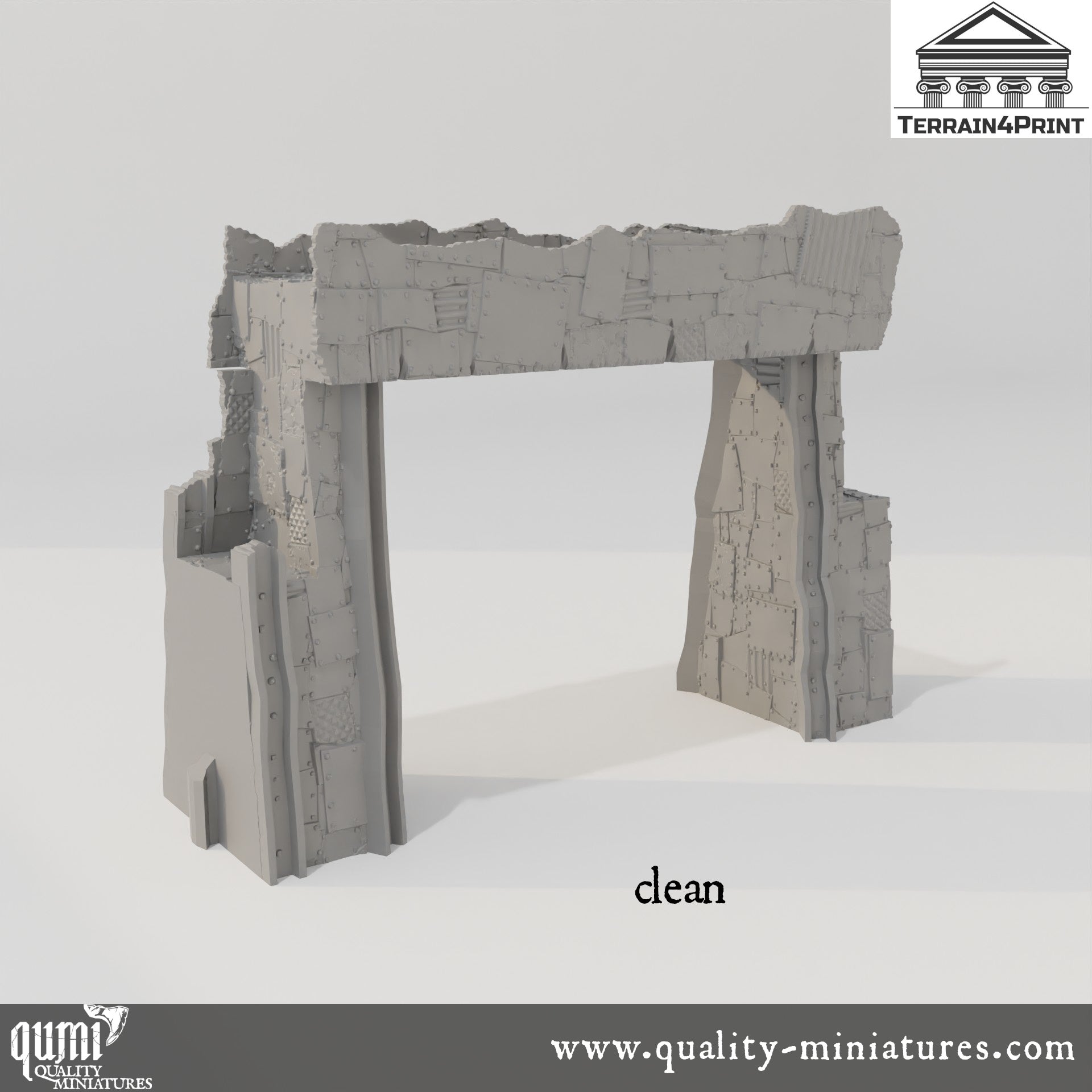 Gates - Rivet City - Resin Print - Tabletop RPG Terrain - Terrain4Print - Qumi Quality Miniatures - Qumi