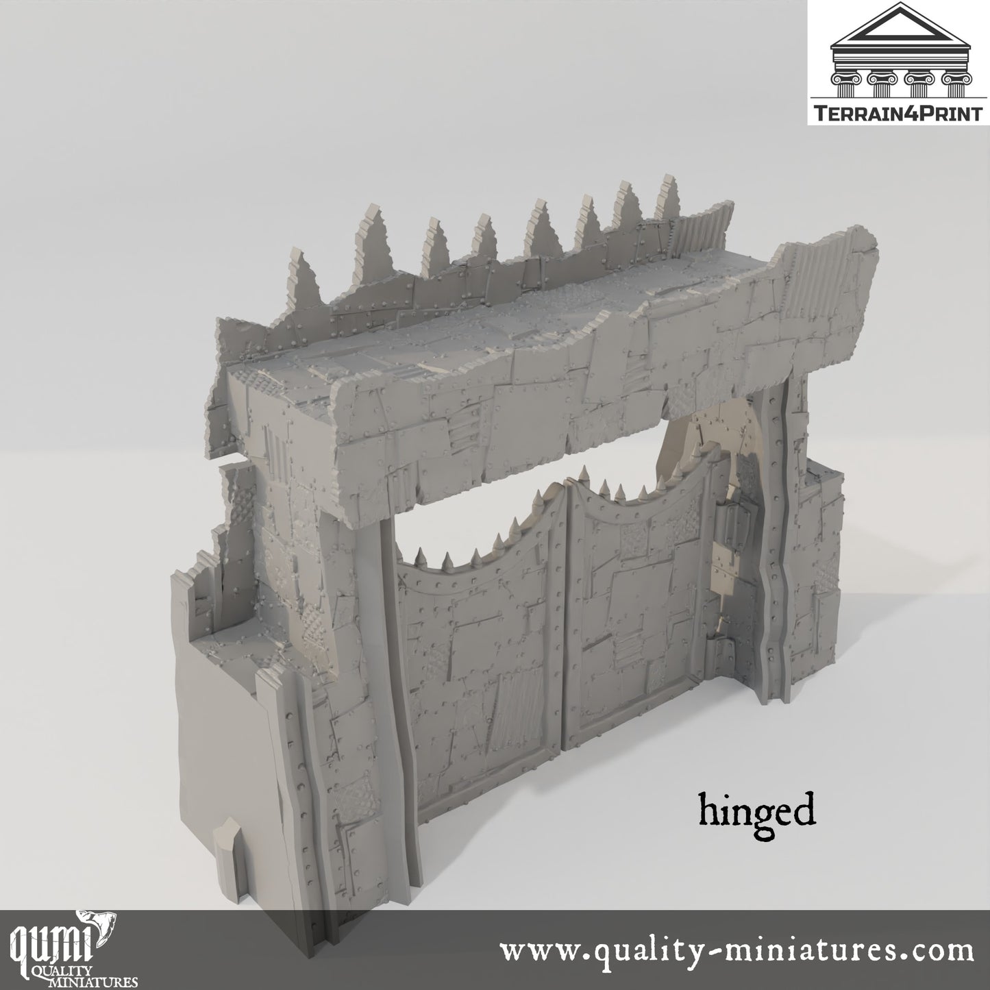 Gates - Rivet City - Resin Print - Tabletop RPG Terrain - Terrain4Print - Qumi Quality Miniatures - Qumi