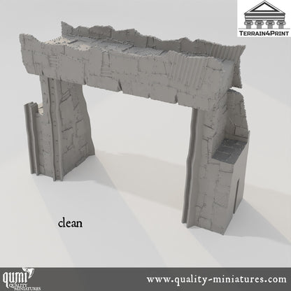 Gates - Rivet City - Resin Print - Tabletop RPG Terrain - Terrain4Print - Qumi Quality Miniatures - Qumi