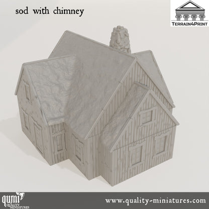 General Store with Chimney Hrimstead - Resin Print - Tabletop RPG Terrain - Terrain4Print - Qumi Quality Miniatures - Qumi