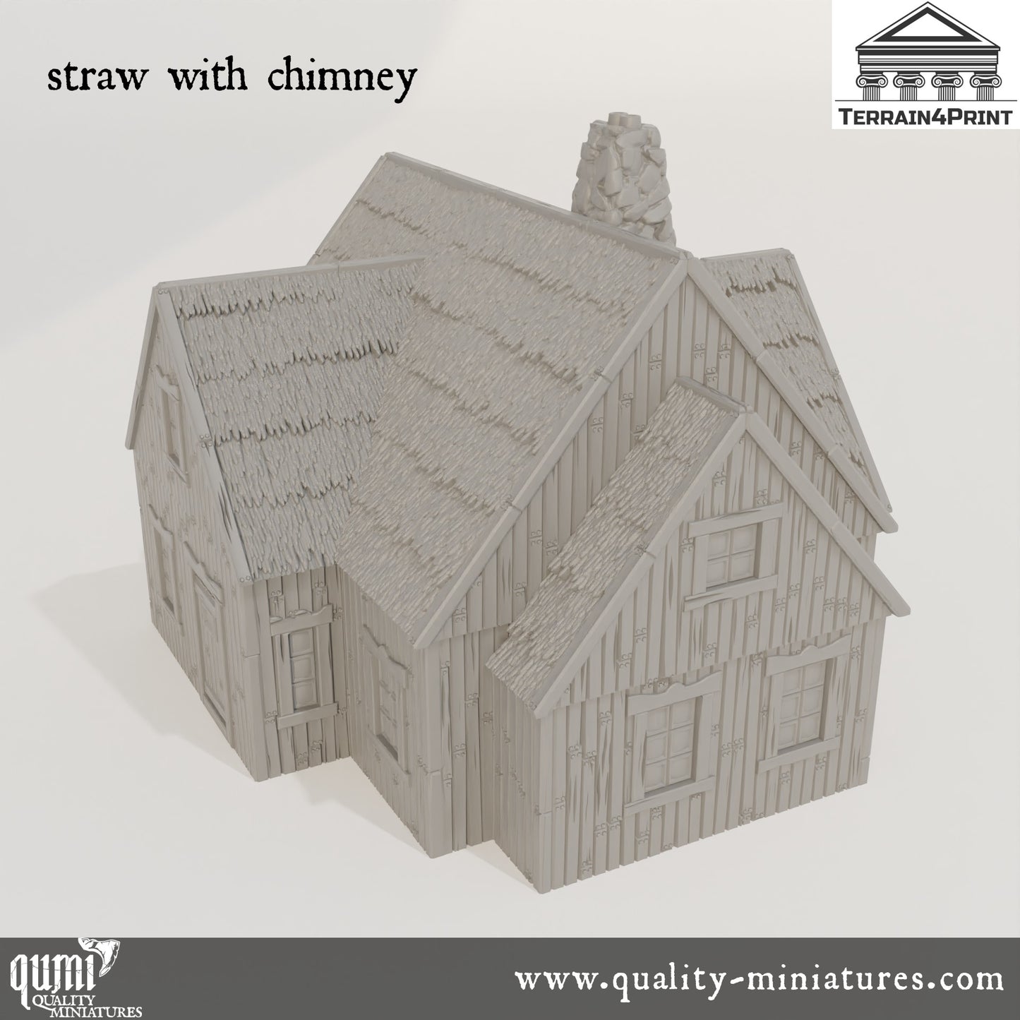 General Store with Chimney Hrimstead - Resin Print - Tabletop RPG Terrain - Terrain4Print - Qumi Quality Miniatures - Qumi