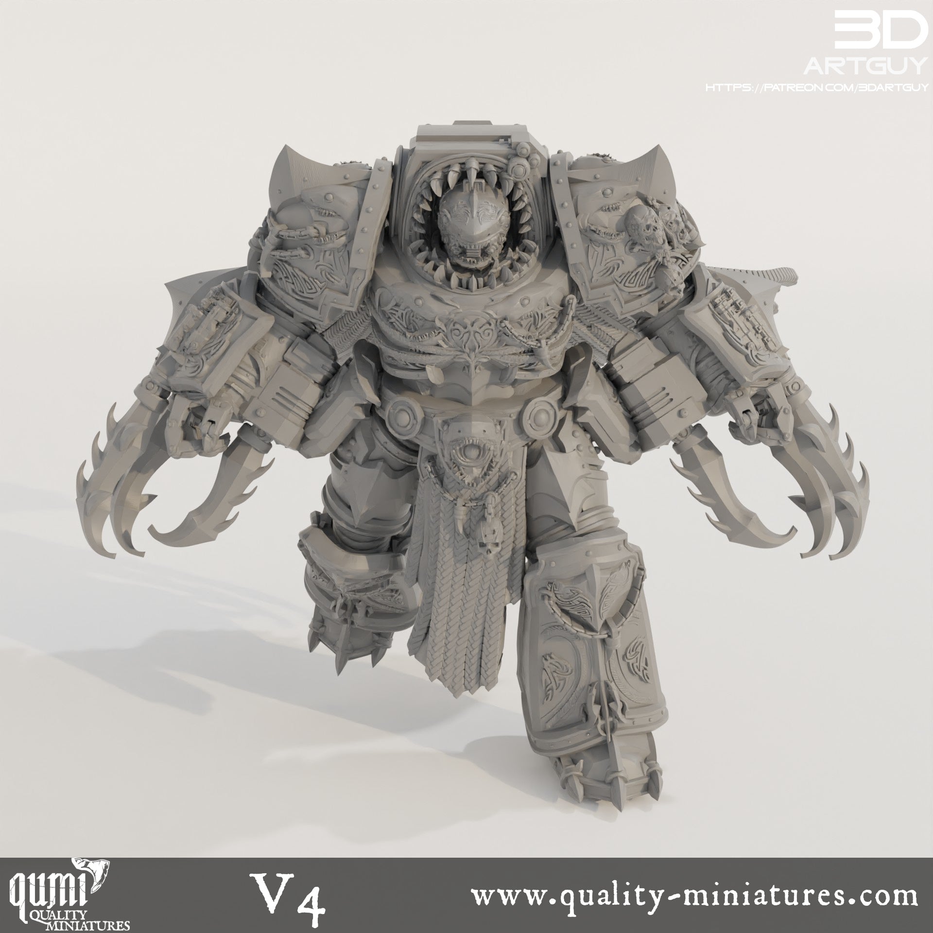 Giant Shark - 32mm Tabletop RPG Mini - Qumi Quality Miniatures - Qumi