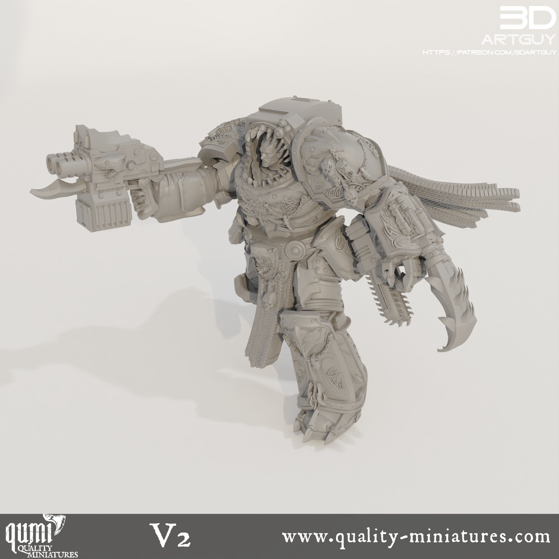 Giant Shark - 32mm Tabletop RPG Mini - Qumi Quality Miniatures - Qumi