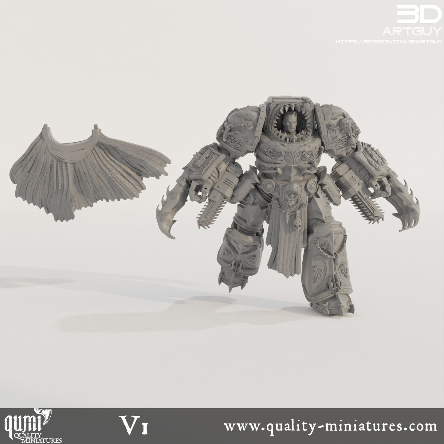 Giant Shark - 32mm Tabletop RPG Mini - Qumi Quality Miniatures - Qumi