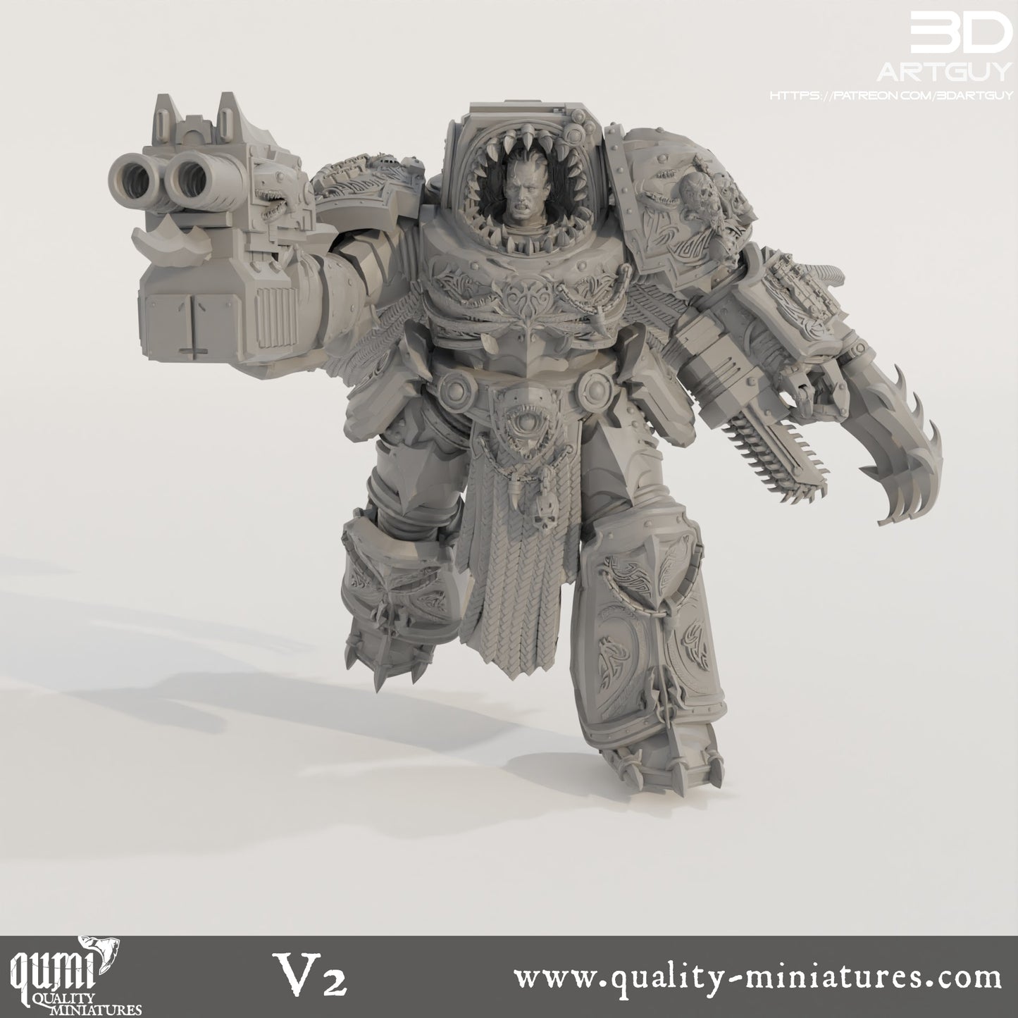 Giant Shark - 32mm Tabletop RPG Mini - Qumi Quality Miniatures - Qumi