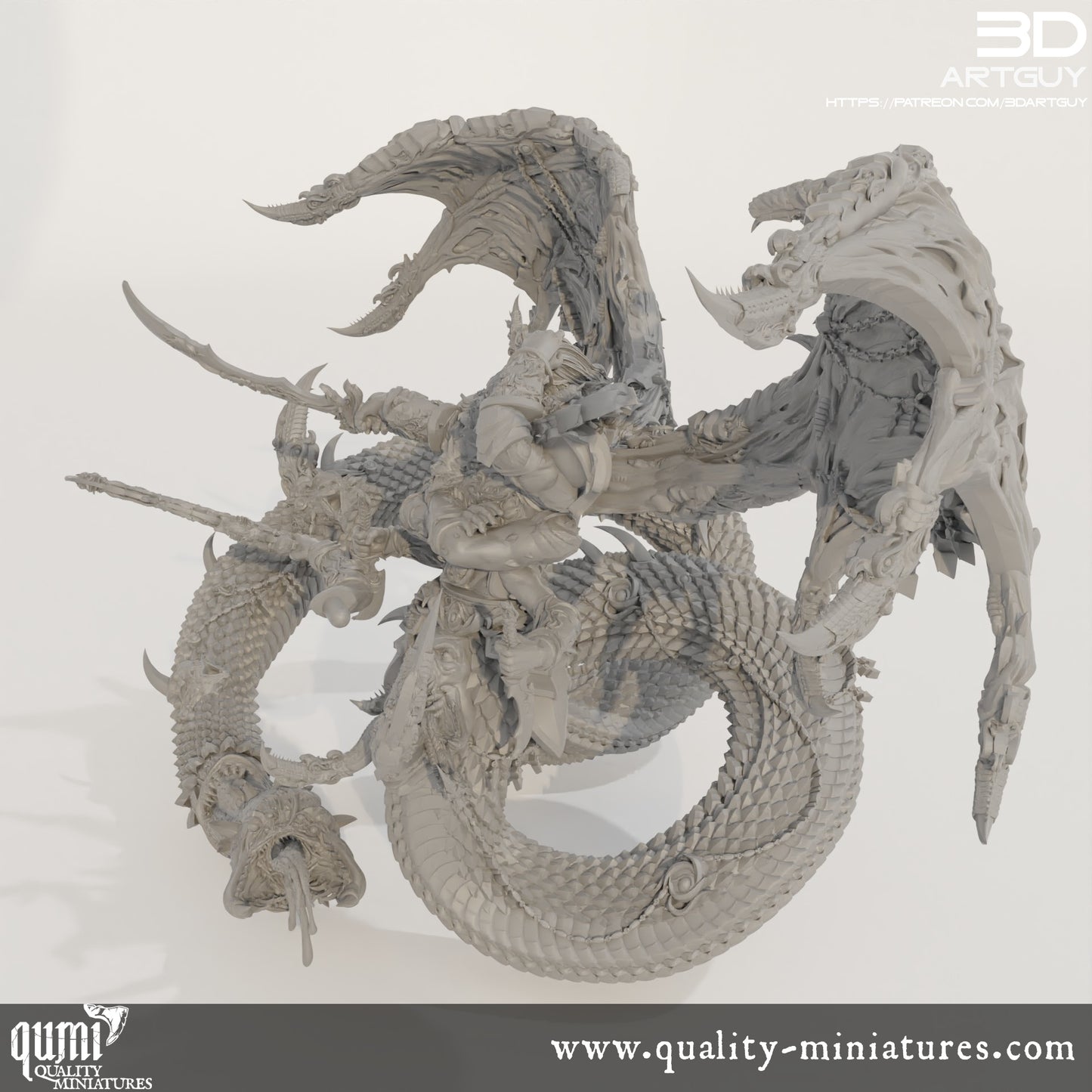 Giant Snake Hedonist - 32mm Tabletop RPG Mini - Qumi Quality Miniatures - Qumi