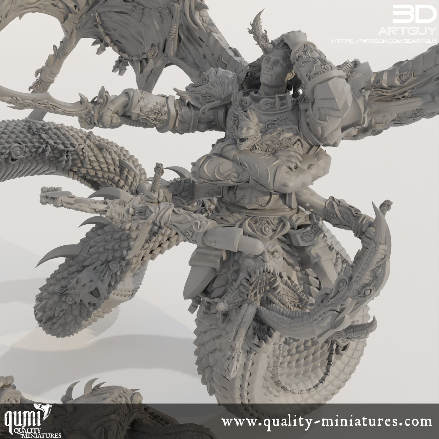 Giant Snake Hedonist - 32mm Tabletop RPG Mini - Qumi Quality Miniatures - Qumi