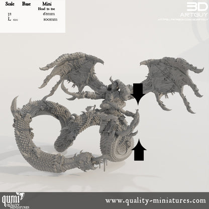 Giant Snake Hedonist - 32mm Tabletop RPG Mini - Qumi Quality Miniatures - Qumi