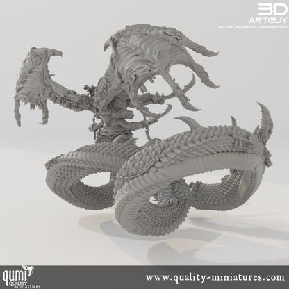 Giant Snake Hedonist - 32mm Tabletop RPG Mini - Qumi Quality Miniatures - Qumi