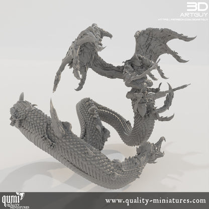 Giant Snake Hedonist - 32mm Tabletop RPG Mini - Qumi Quality Miniatures - Qumi