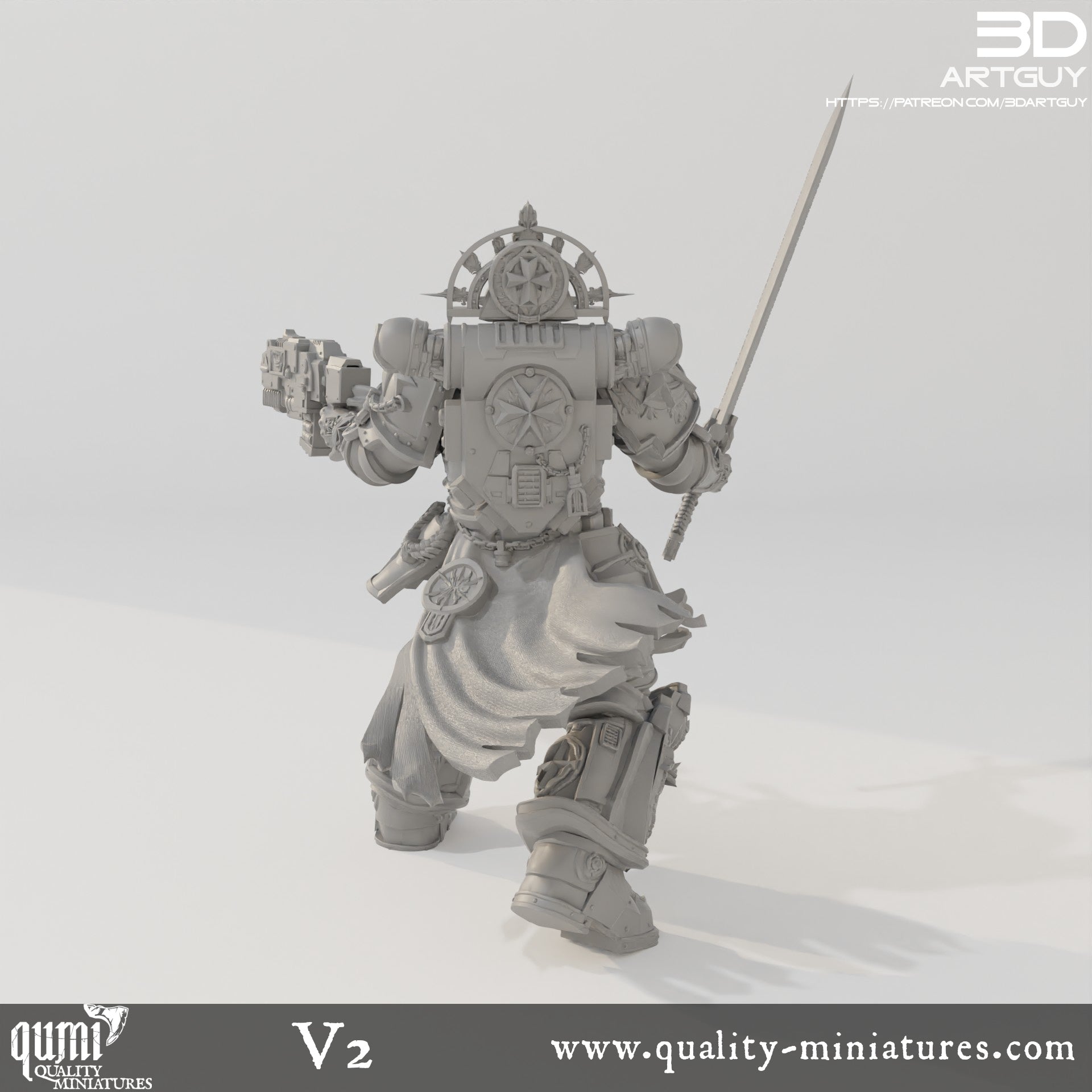 Goat - 32mm Tabletop RPG Mini - Qumi - 3D ArtGuy Quality Miniatures - Qumi