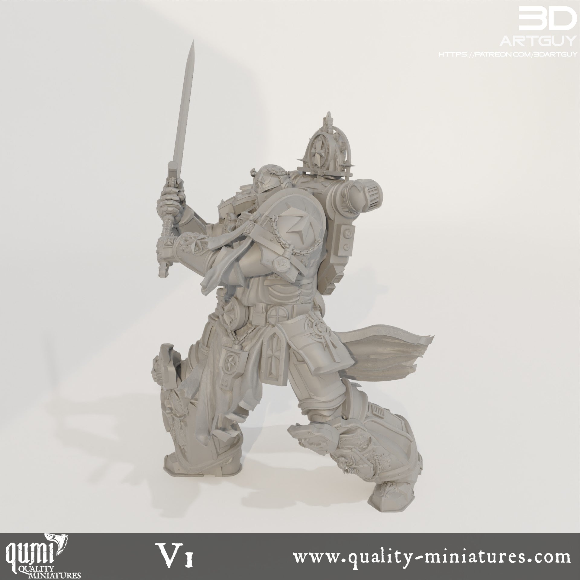 Goat - 32mm Tabletop RPG Mini - Qumi - 3D ArtGuy Quality Miniatures - Qumi