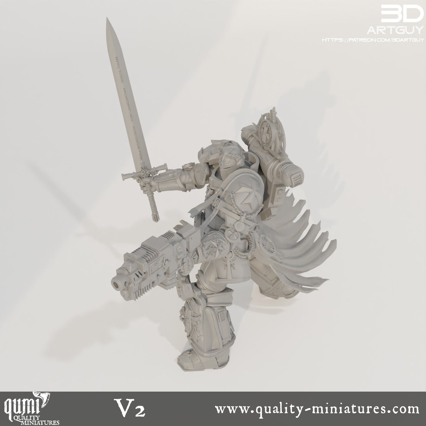 Goat - 32mm Tabletop RPG Mini - Qumi - 3D ArtGuy Quality Miniatures - Qumi