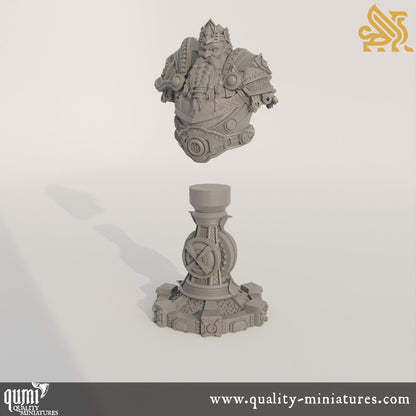 Bust Gordrain - 32mm 75mm Tabletop RPG Mini - Qumi - DM Stash