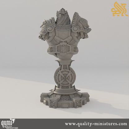 Bust Gordrain - 32mm 75mm Tabletop RPG Mini - Qumi - DM Stash