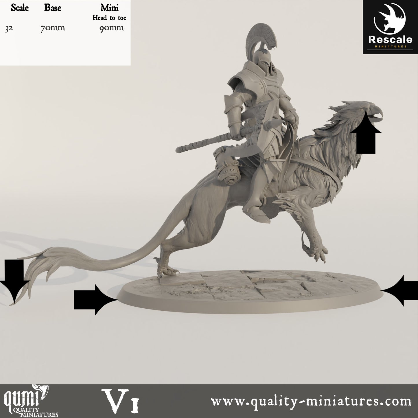 Gryph - 32mm Tabletop RPG Mini - Qumi - Rescale Miniatures