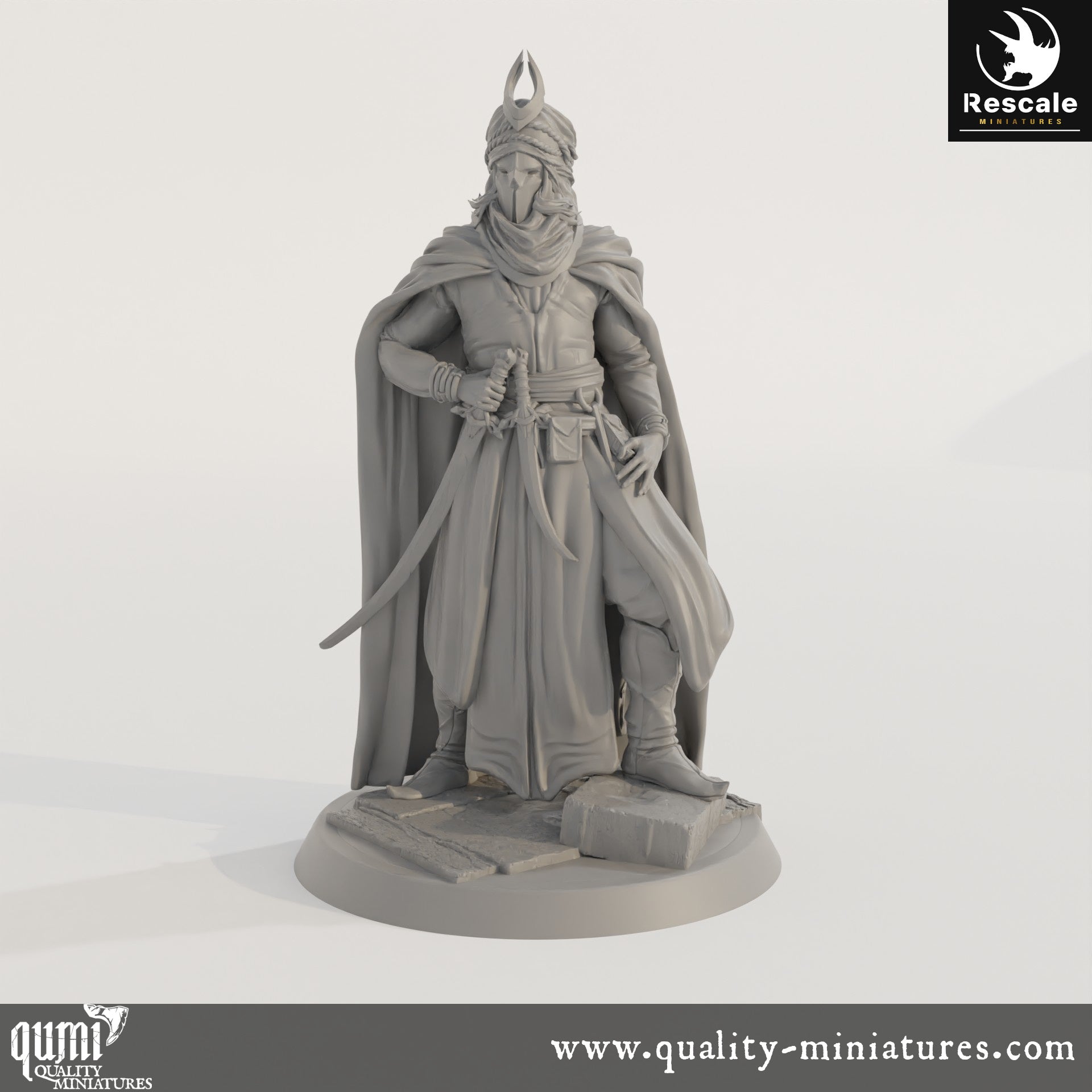 Guard Outlaw - Dinotopia - 32mm Tabletop RPG Mini - Qumi - Rescale Miniatures Quality Miniatures - Qumi