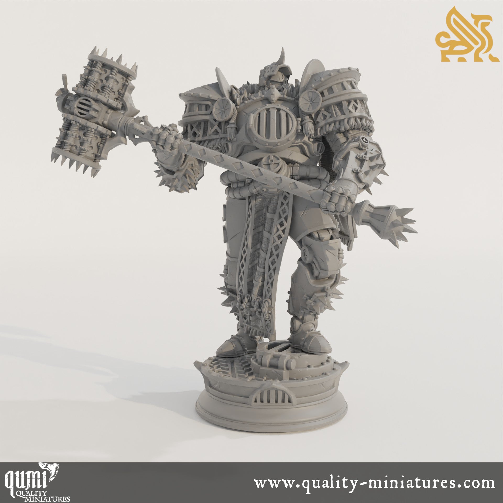 Hadrian - The Iron Colossal - 32mm 75mm Tabletop RPG Mini - Qumi - DM Stash Quality Miniatures - Qumi