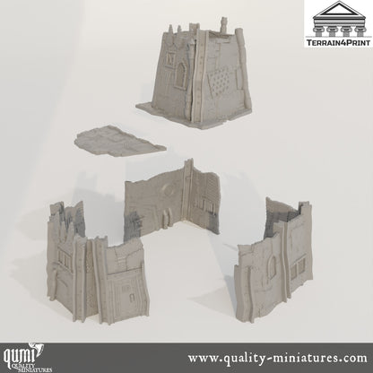 Headquarter - Rivet City - Resin Print - Tabletop RPG Terrain - Terrain4Print - Qumi Quality Miniatures - Qumi