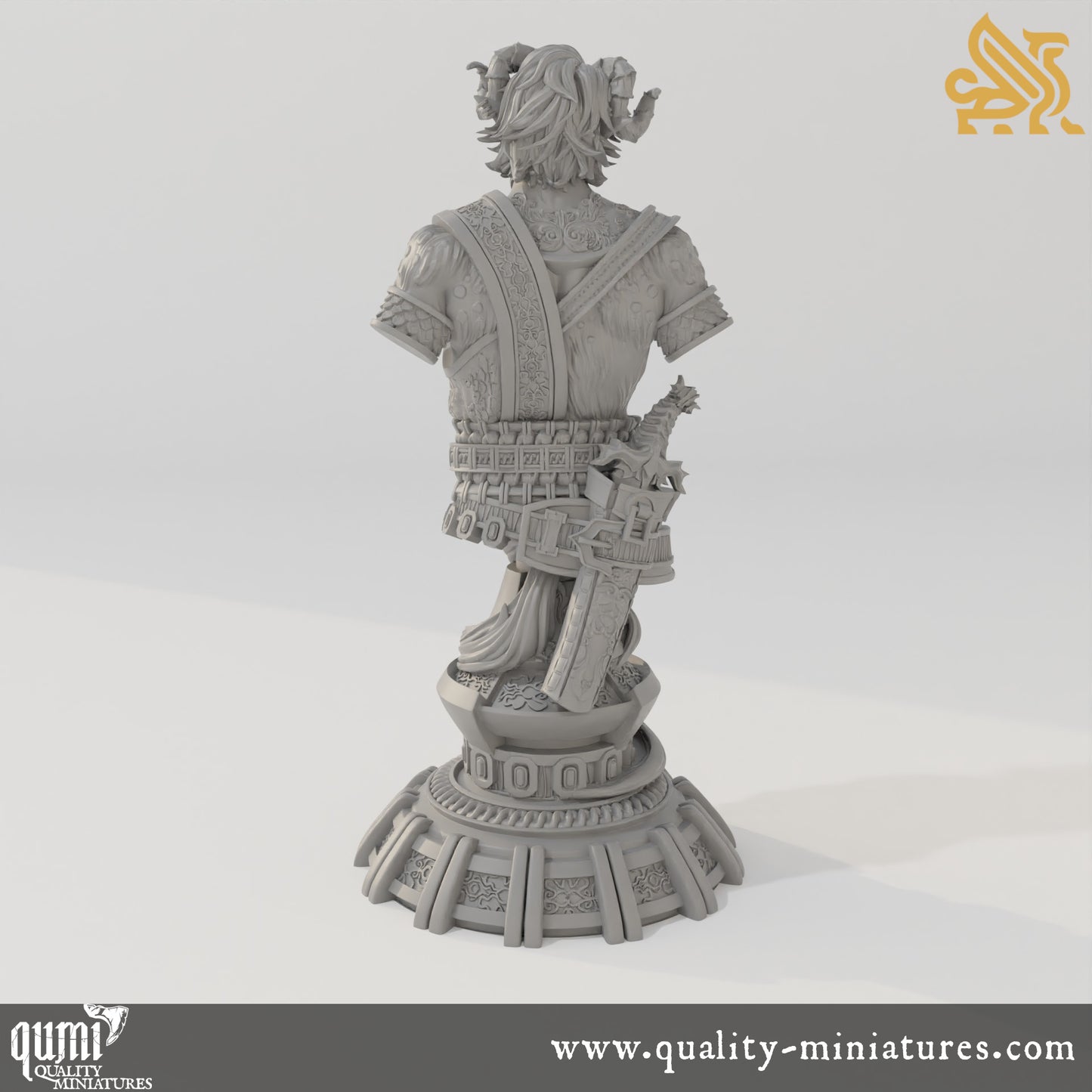 Heron Bust - 32mm Tabletop RPG Mini - Qumi - DM Stash Quality Miniatures - Qumi