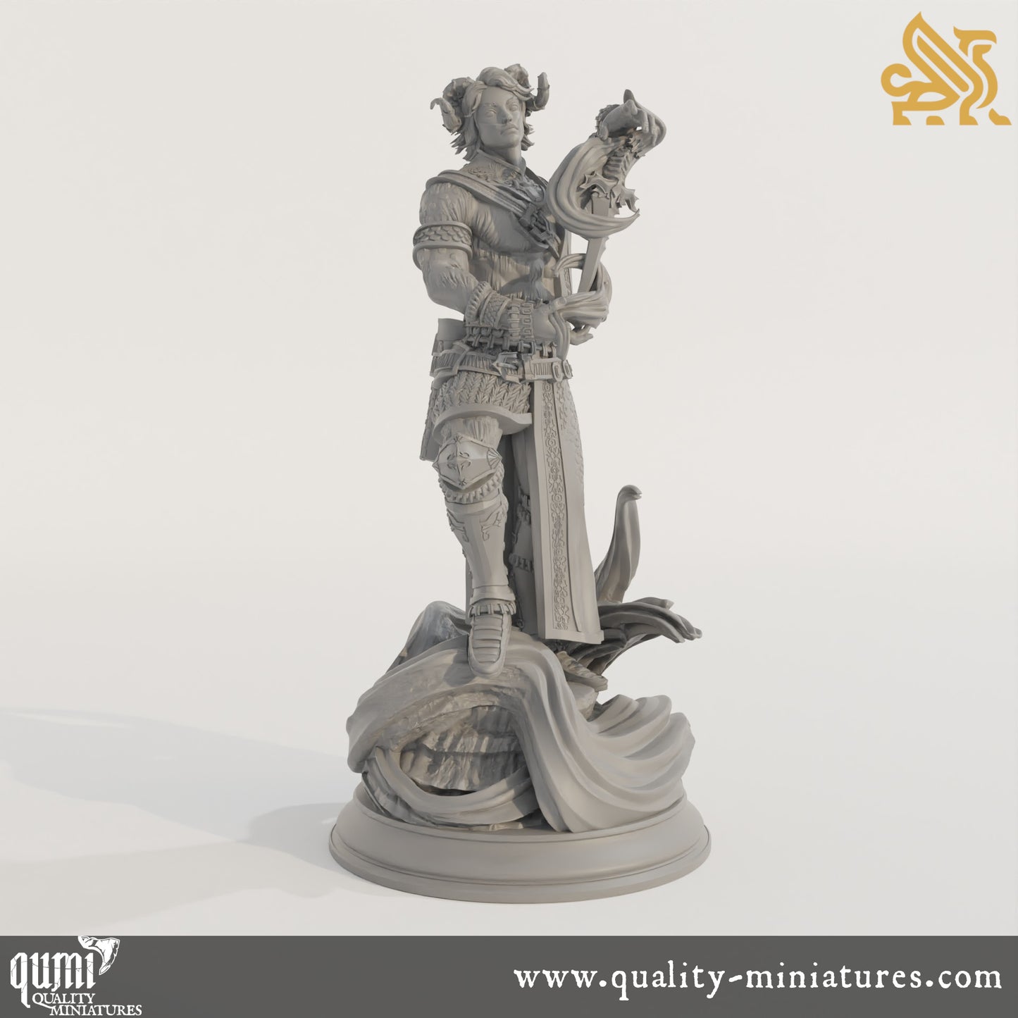 Heron of Daronai - 32mm 75mm Tabletop RPG Mini - Qumi - DM Stash Quality Miniatures - Qumi