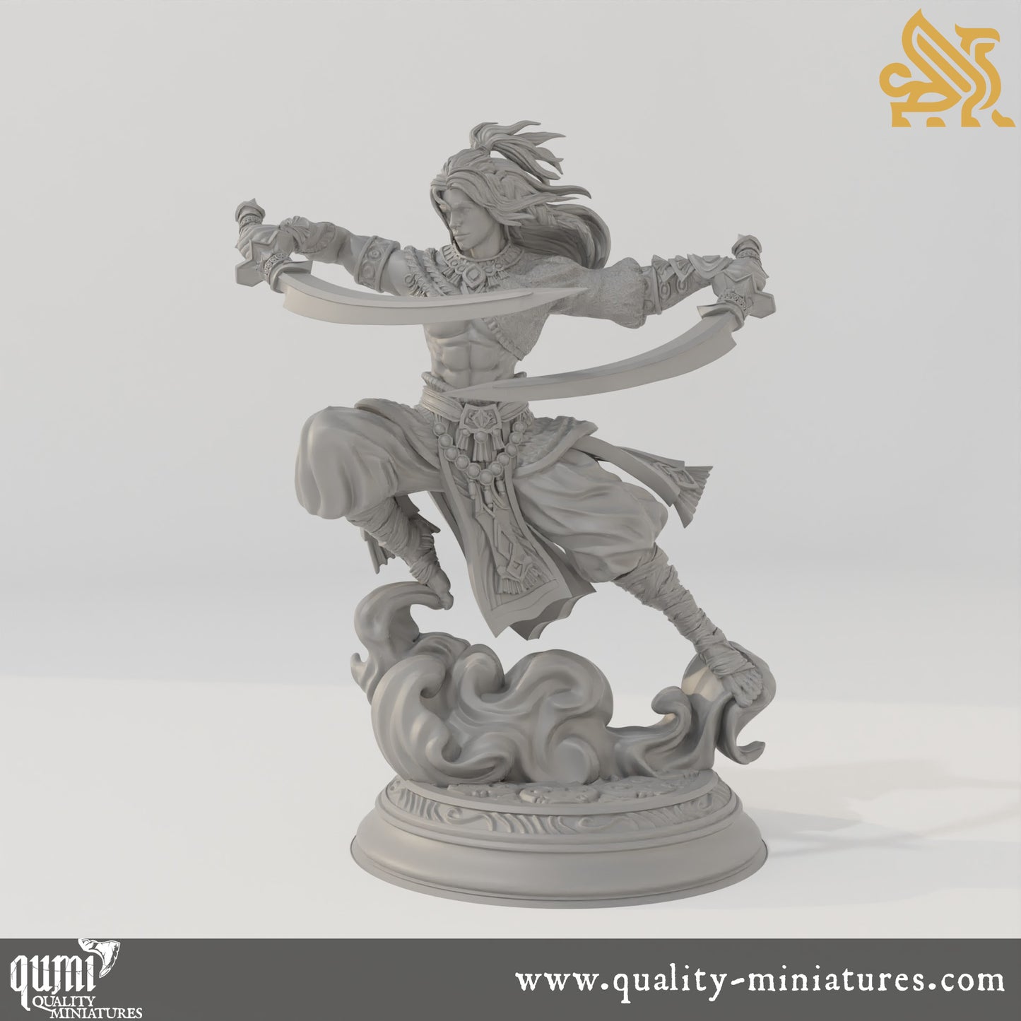 Hudin the Summer Breeze - 32mm 75mm Tabletop RPG Mini - Qumi - DM Stash