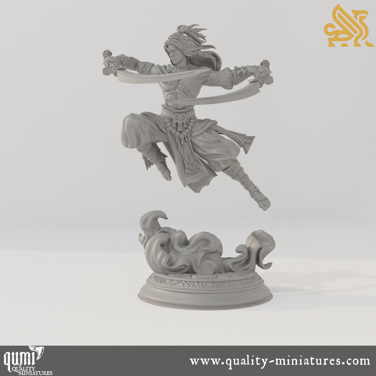 Hudin the Summer Breeze - 32mm 75mm Tabletop RPG Mini - Qumi - DM Stash