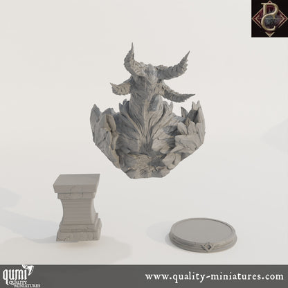 Irgren Bust - 32mm Tabletop RPG Mini - Qumi - Parasite Collectibles Quality Miniatures - Qumi