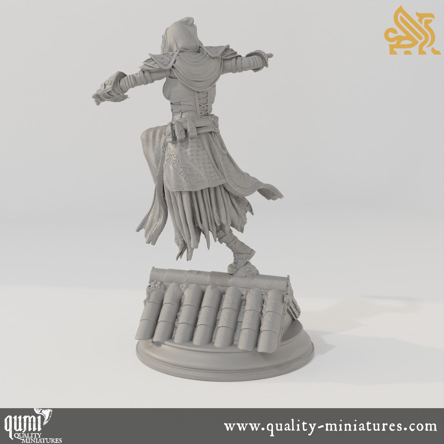 Karena - The Airborne Psionic - 32mm 75mm Tabletop RPG Mini - Qumi - DM Stash Quality Miniatures - Qumi