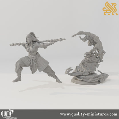 Kitarlia the Ascended Incarnate - 32mm 75mm Tabletop RPG Mini - Qumi - DM Stash