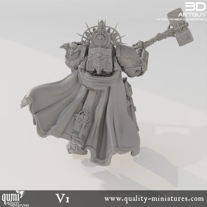 Knight Of Purity - 32mm Tabletop RPG Mini - Qumi Quality Miniatures - Qumi