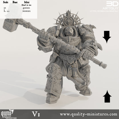 Knight Of Purity - 32mm Tabletop RPG Mini - Qumi Quality Miniatures - Qumi