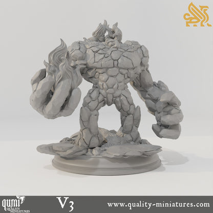 Elemental Golems - 32mm Tabletop RPG Mini - Qumi - DM Stash