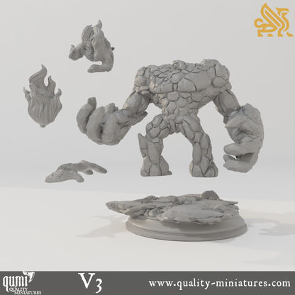 Elemental Golems - 32mm Tabletop RPG Mini - Qumi - DM Stash