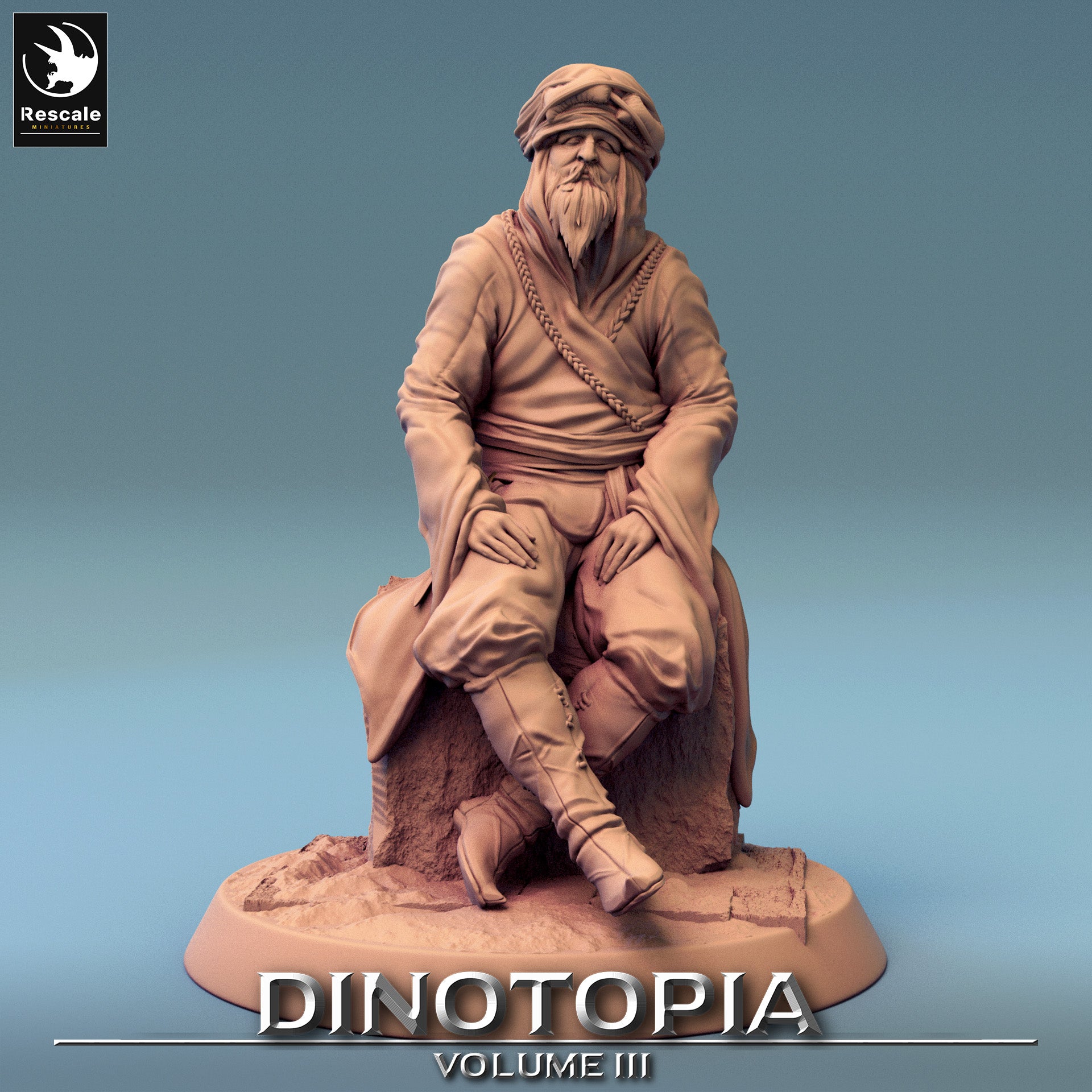 Look Elder - Dinotopia - 32mm Tabletop RPG Mini - Qumi - Rescale Miniatures Quality Miniatures - Qumi