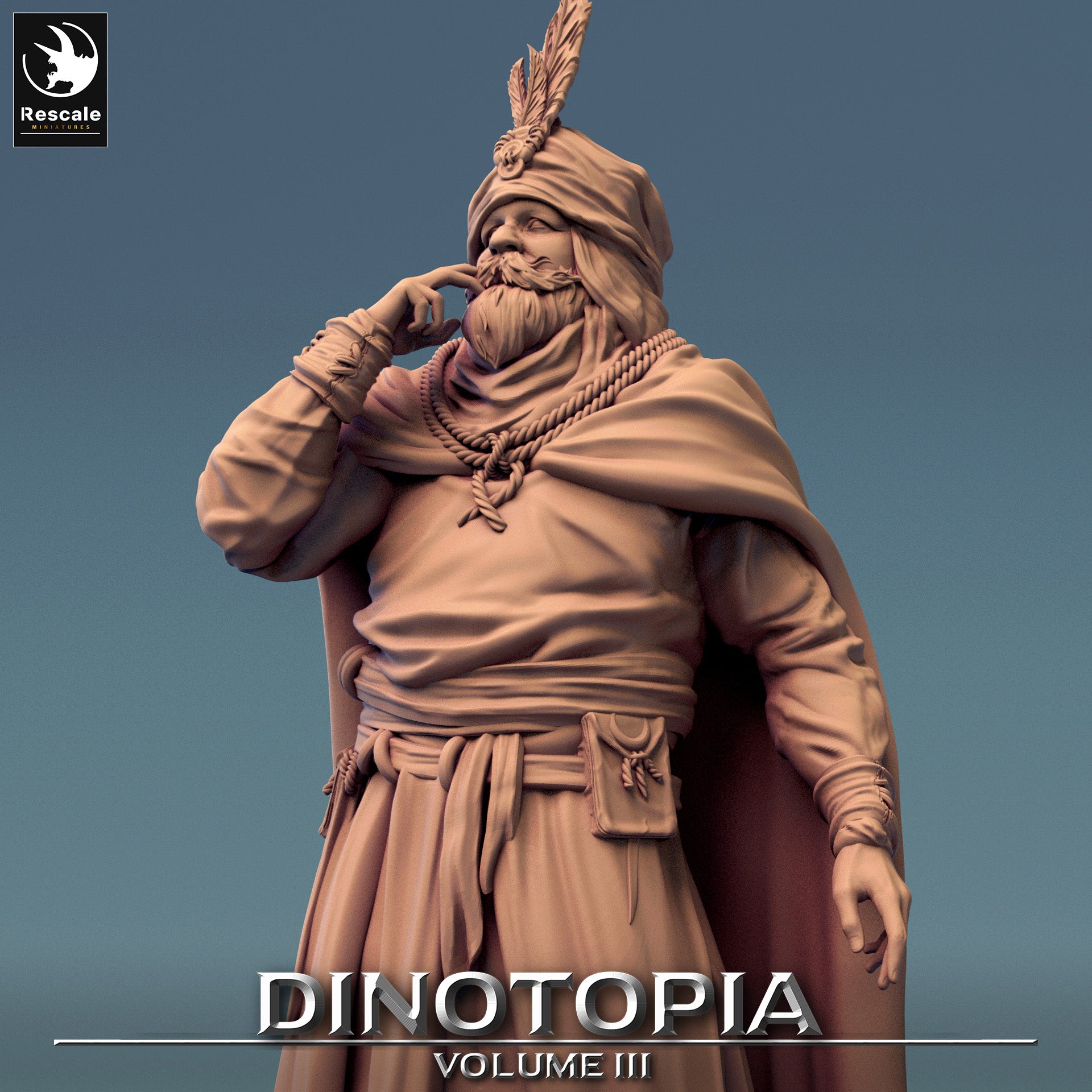 Look Lord - Dinotopia - 32mm Tabletop RPG Mini - Qumi - Rescale Miniatures Quality Miniatures - Qumi