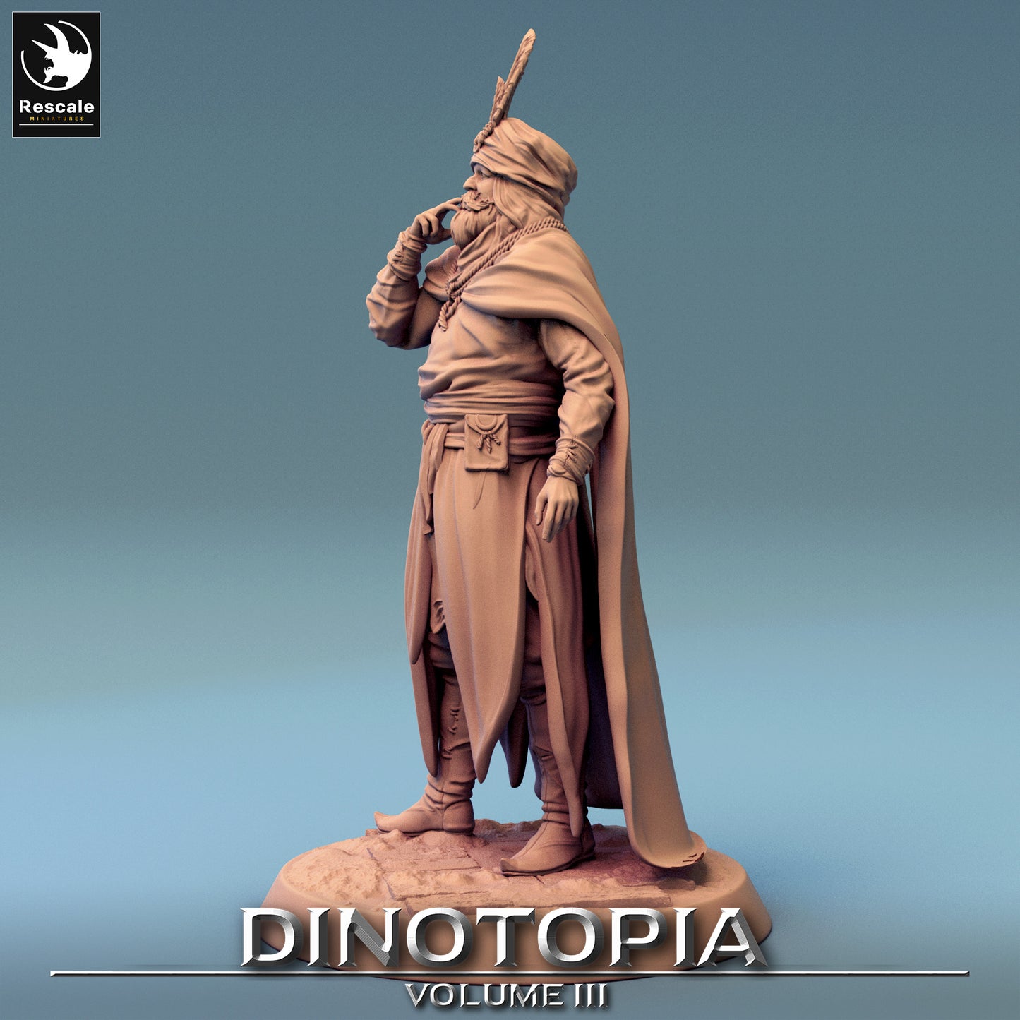 Look Lord - Dinotopia - 32mm Tabletop RPG Mini - Qumi - Rescale Miniatures Quality Miniatures - Qumi