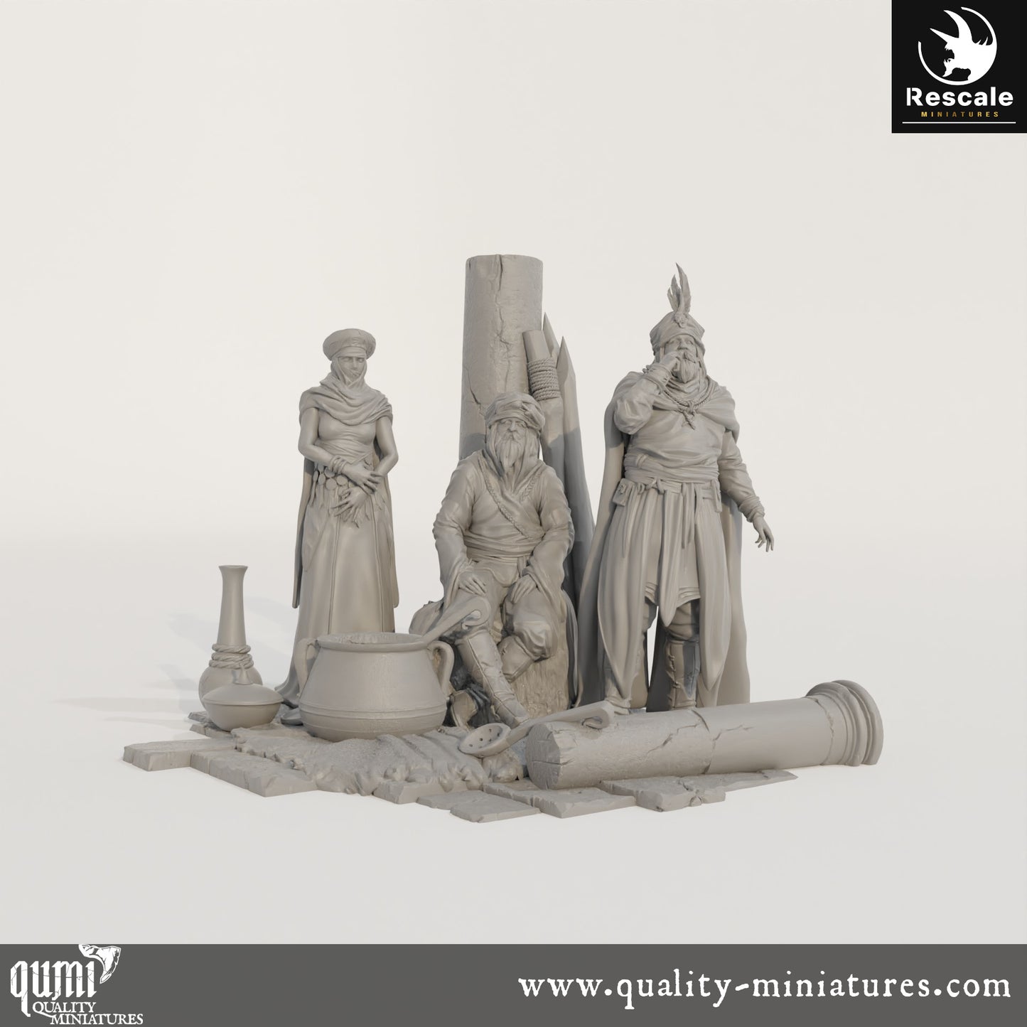 Look Scene - Dinotopia - 32mm Tabletop RPG Mini - Qumi - Rescale Miniatures Quality Miniatures - Qumi