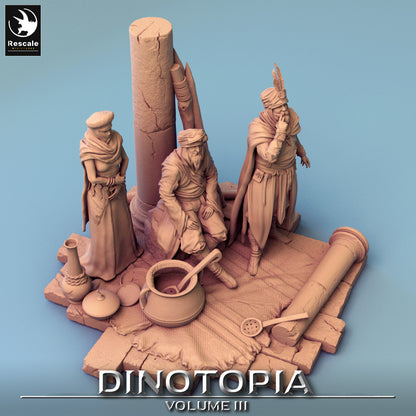 Look Scene - Dinotopia - 32mm Tabletop RPG Mini - Qumi - Rescale Miniatures Quality Miniatures - Qumi