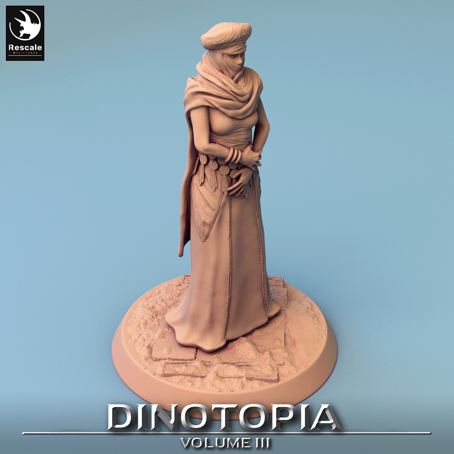 Look Woman - Dinotopia - 32mm Tabletop RPG Mini - Qumi - Rescale Miniatures Quality Miniatures - Qumi