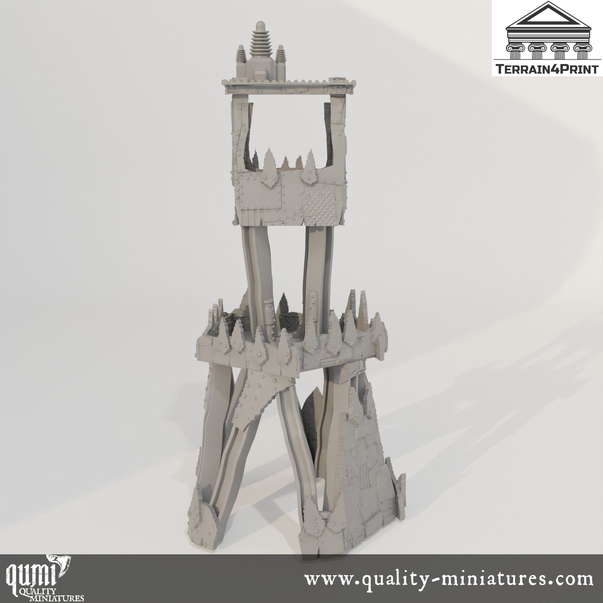 Lookout Tower - Rivet City - Resin Print - Tabletop RPG Terrain - Terrain4Print - Qumi Quality Miniatures - Qumi