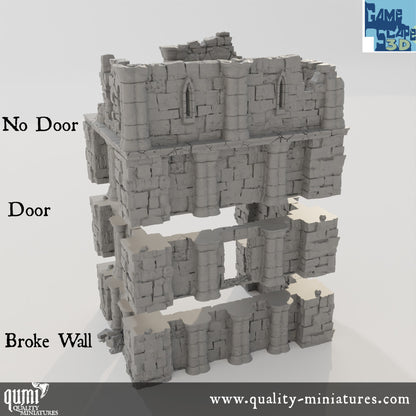 Lost City Ruin 3 - Resin Print - Tabletop RPG Terrain - GameScape3D - Qumi Quality Miniatures - Qumi