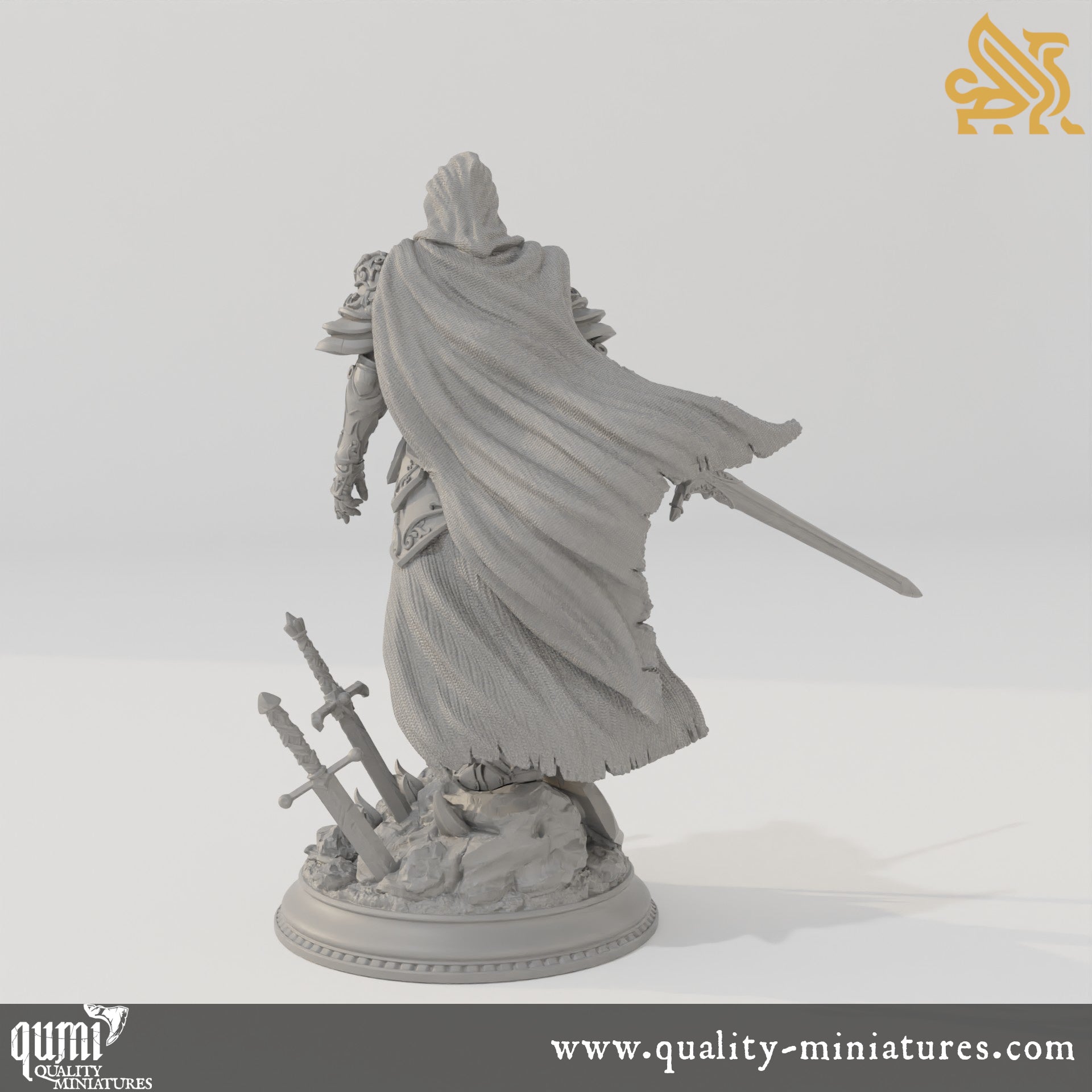 Lydia the Merciless - Duke’s Commander - 32mm 75mm Tabletop RPG Mini - Qumi - DM Stash Quality Miniatures - Qumi