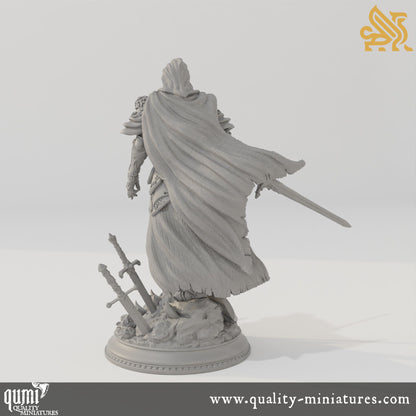 Lydia the Merciless - Duke’s Commander - 32mm 75mm Tabletop RPG Mini - Qumi - DM Stash Quality Miniatures - Qumi